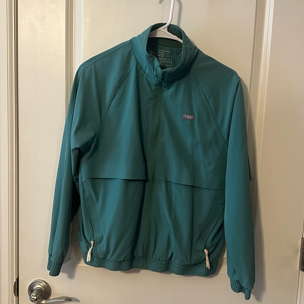 FIGS Teal Women's Zip Jacket